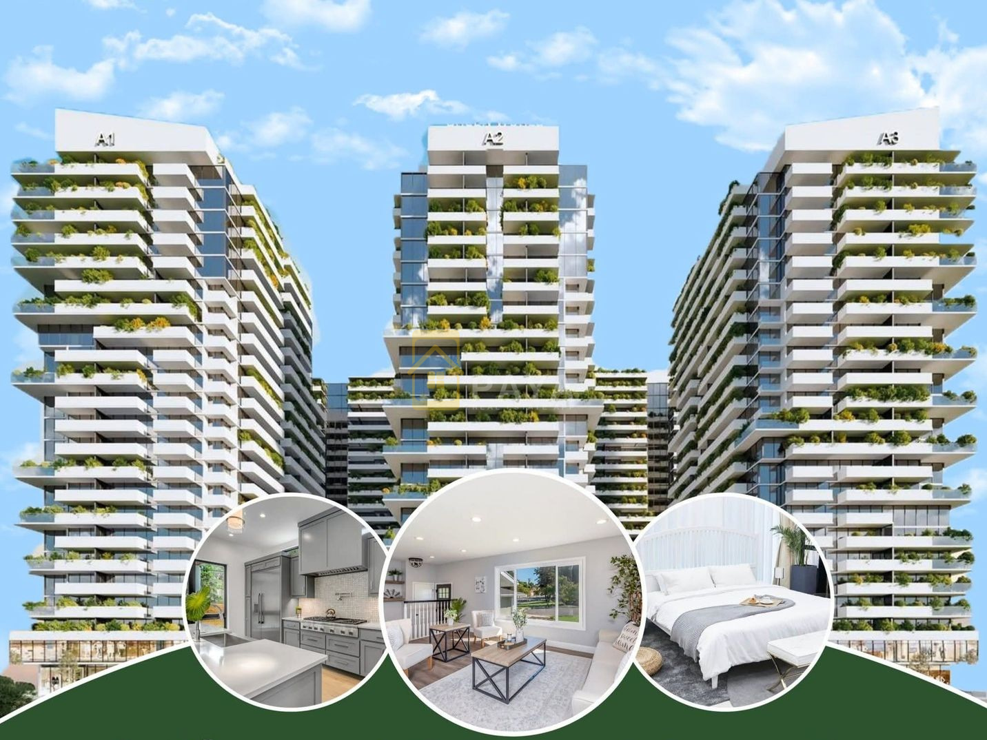 3 غرف النوم شقة في Green World Towers (كرين ورلد تاور). Modern, أربيل